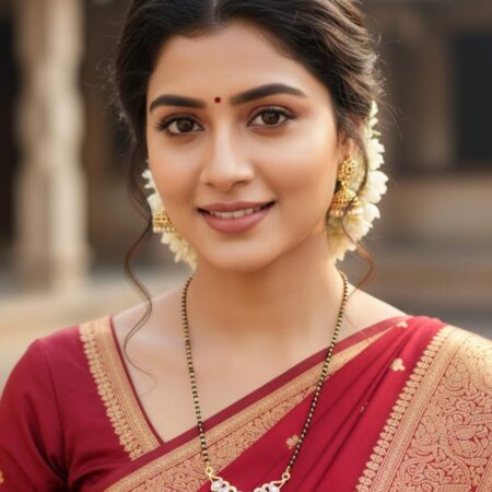 Gold Plated Mangal Sutra (Artificial Dimanod with Black & White Nag Dezine)