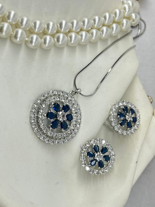 AD pendant set  4 color baby pink ,rose pink ,blue ,multi color