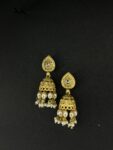 GOLD PLEATED JHUMKA
