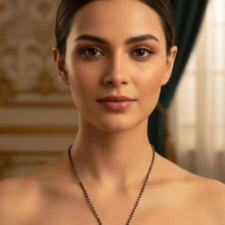 MANGALSUTRA Classic black-beaded mangalsutra chain