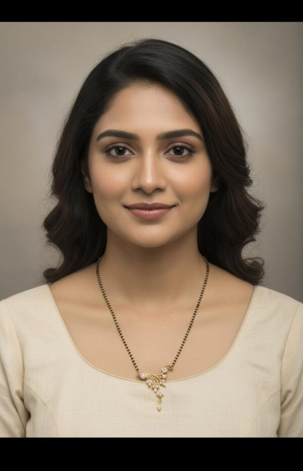 MANGALSUTRA   Classic black-beaded mangalsutra chain